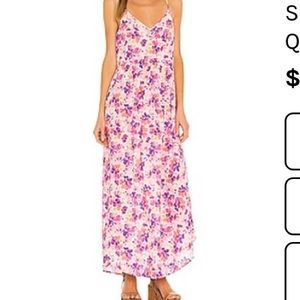 Loveshack Fancy pink floral dress size XS